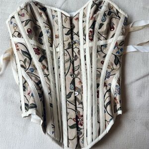 Floral Corset Top - Corset Story